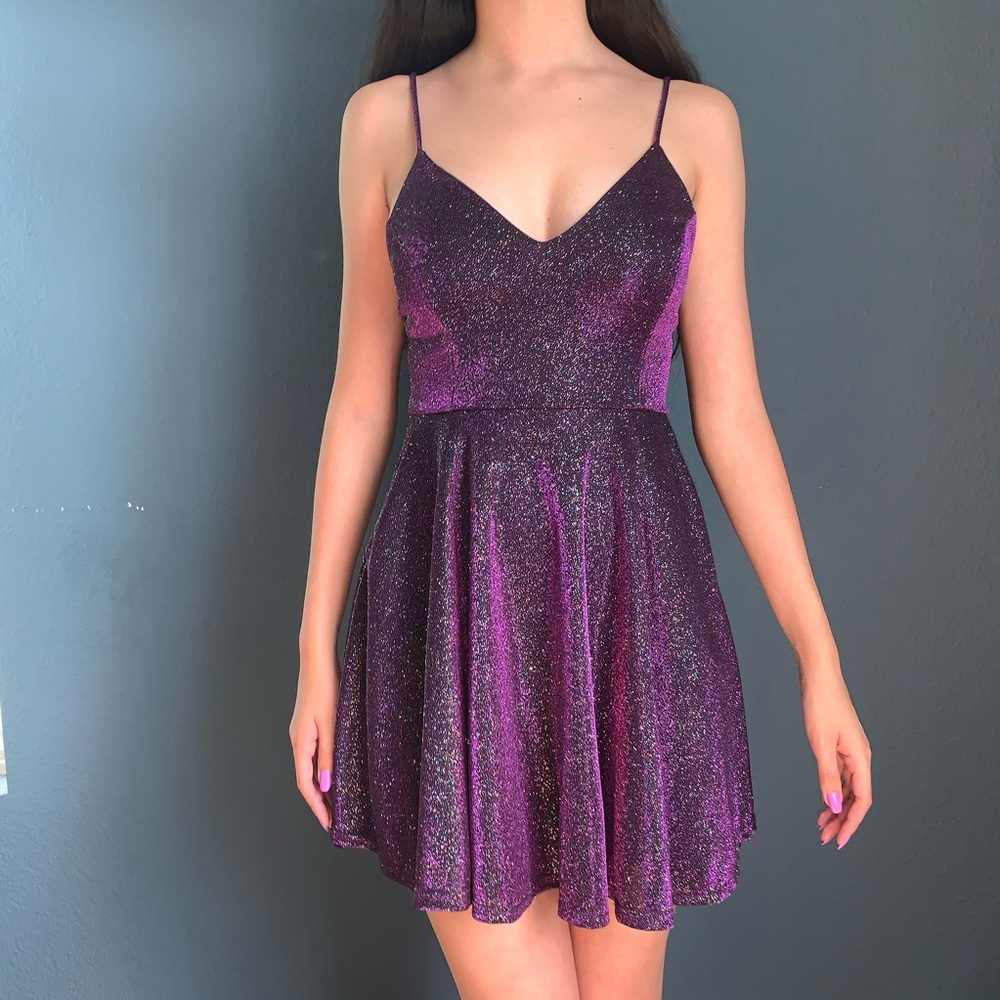 Purple sparkly dress